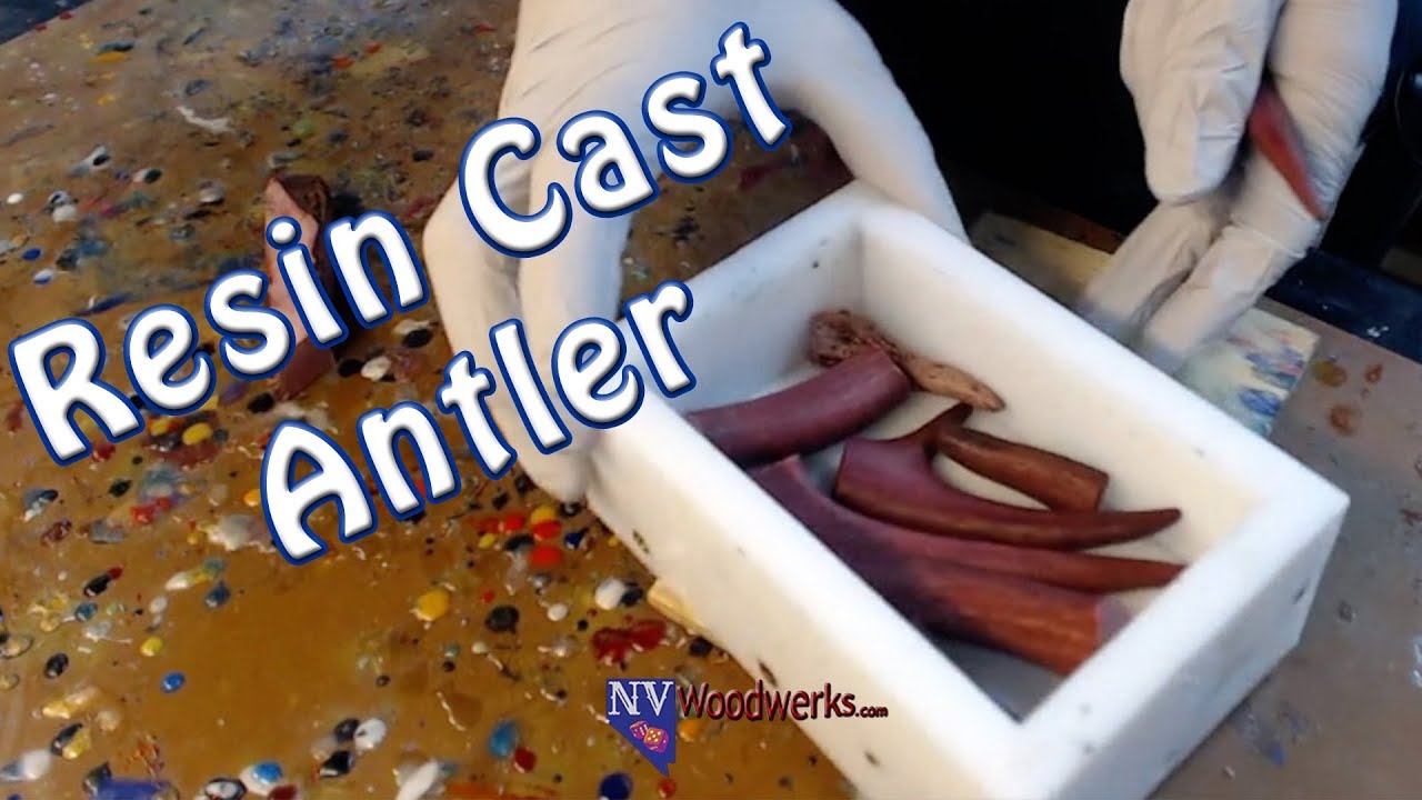 Dye Stabilized Deer Antler Cast In Resin