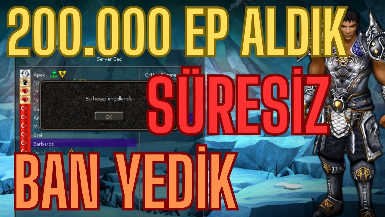 S&Uuml;RESİZ BAN YEDİM | 200.000 EP VE 3000W NE OLDU ? | BİLGİLENDİRME