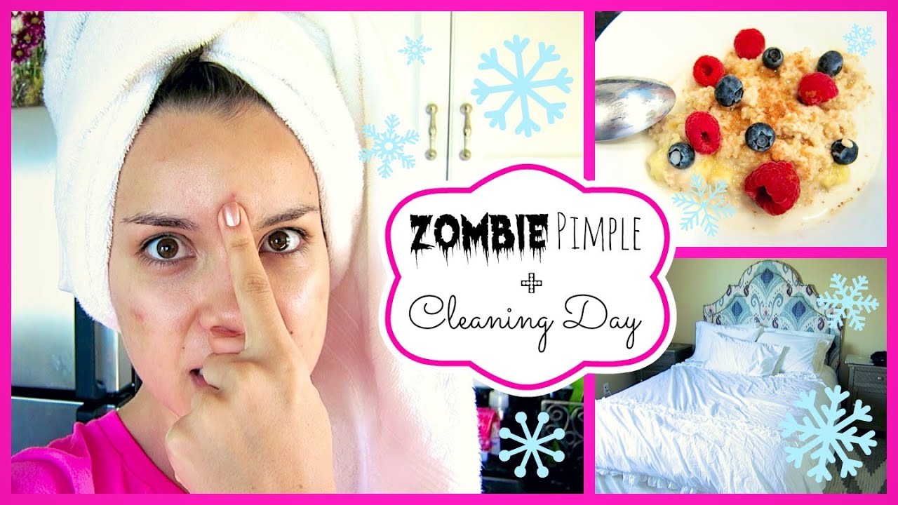 Zombie Pimple + Cleaning Day ❄ #DIYDecember Day 20