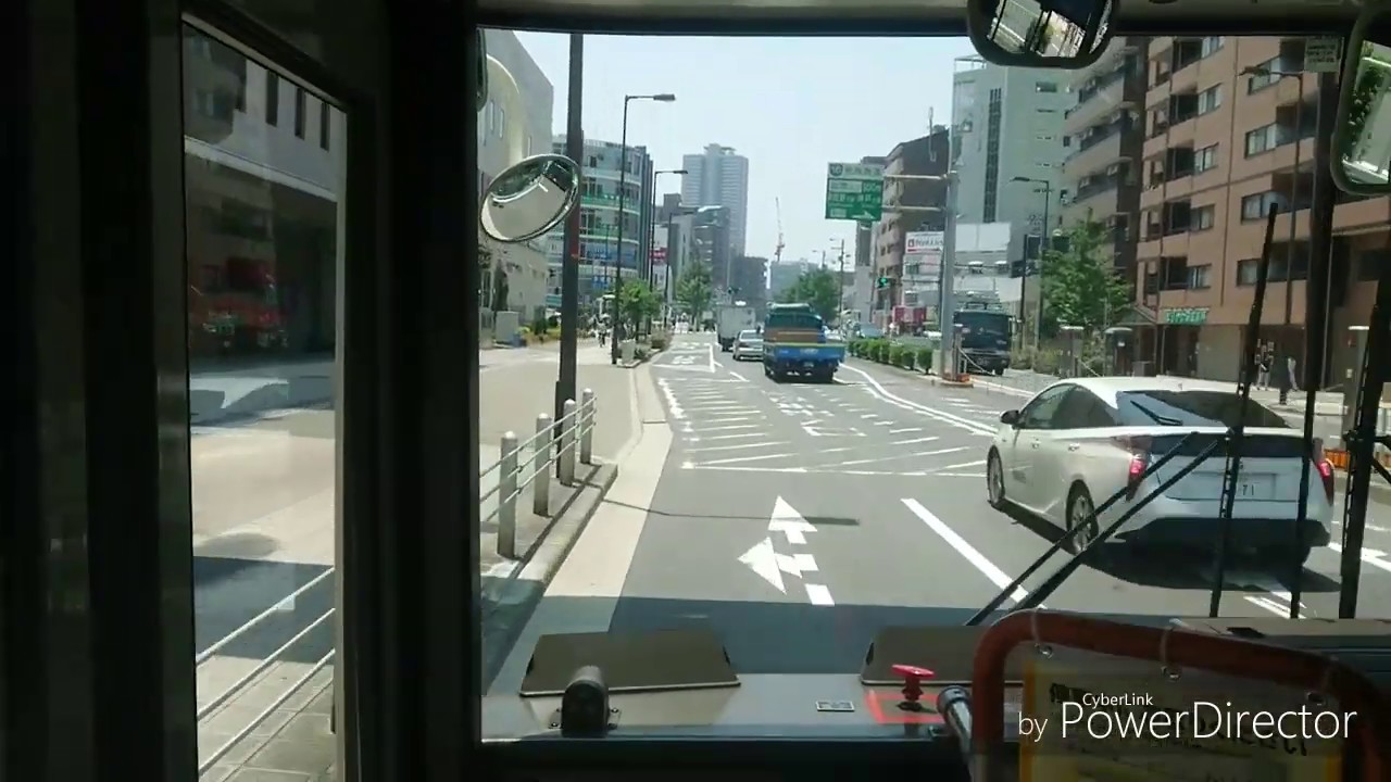 大阪シティバス　88系統　大阪駅前～天保山　前面展望