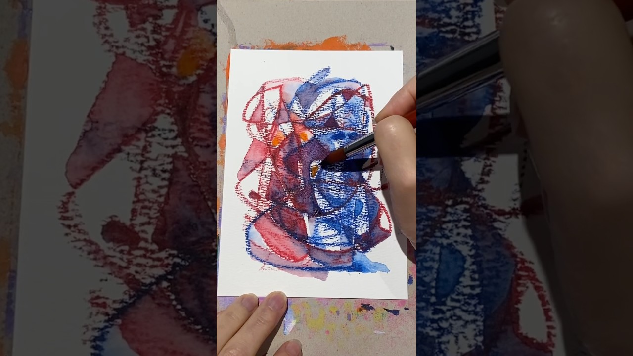 Serie: 30 Tage Intuitives Malen &ndash; Dein t&auml;glicher Kreativ-Impuls #abstractart #elenabuechel