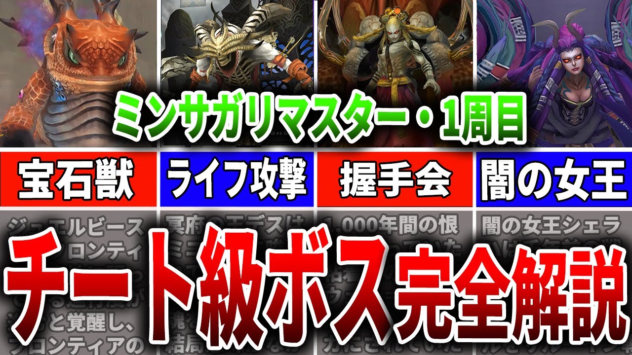 【ミンサガリマスター】ゲーム史上最凶ボス4選徹底解説！