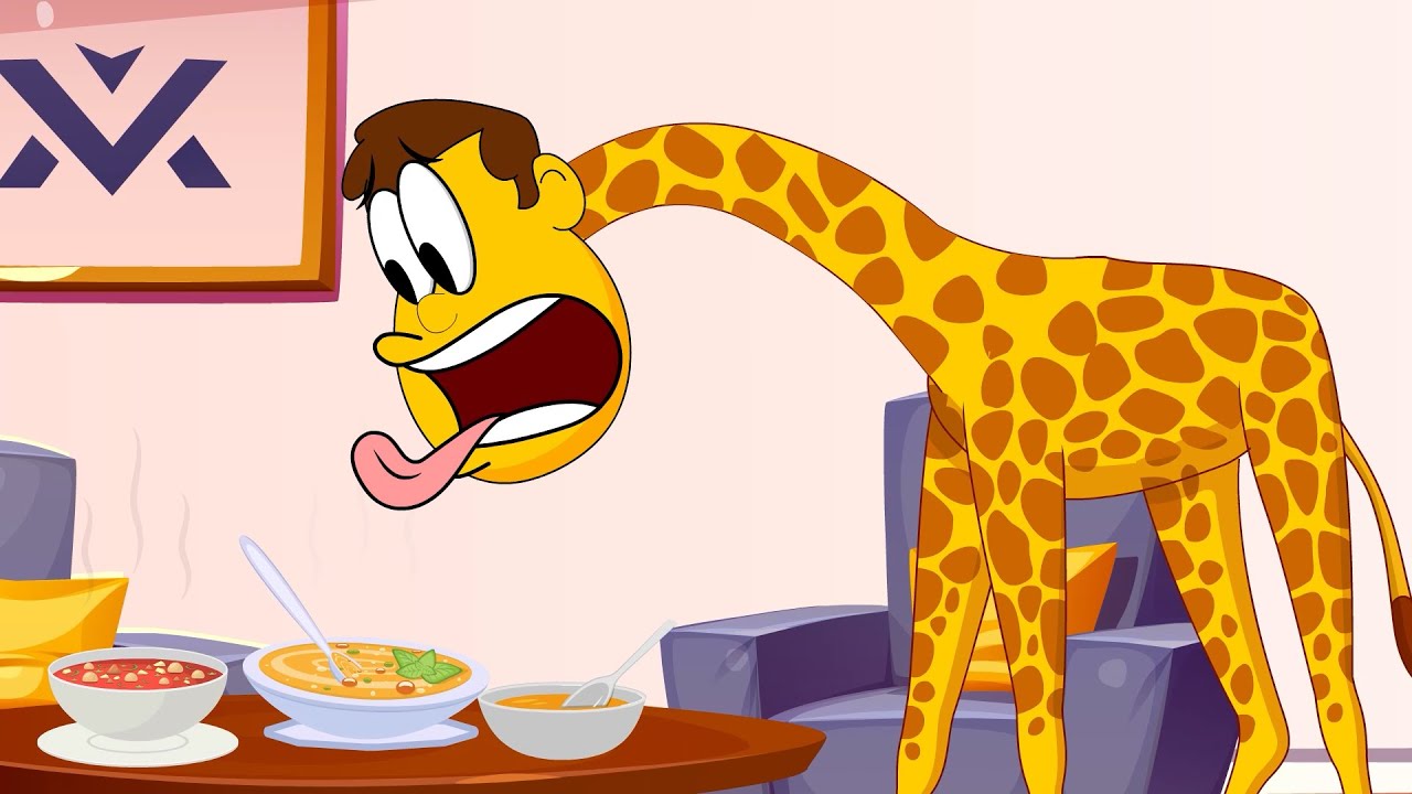 What if we become a Giraffe? + more videos | #aumsum #kids #children #cartoon #whatif