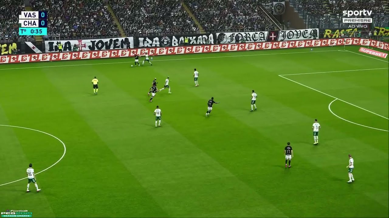 V4SCO X CH4P3CO3NS3/ 40 V1VO COM 1M4G3M /JOGO DE HOJE GAMEPLAY PES 2021-PC