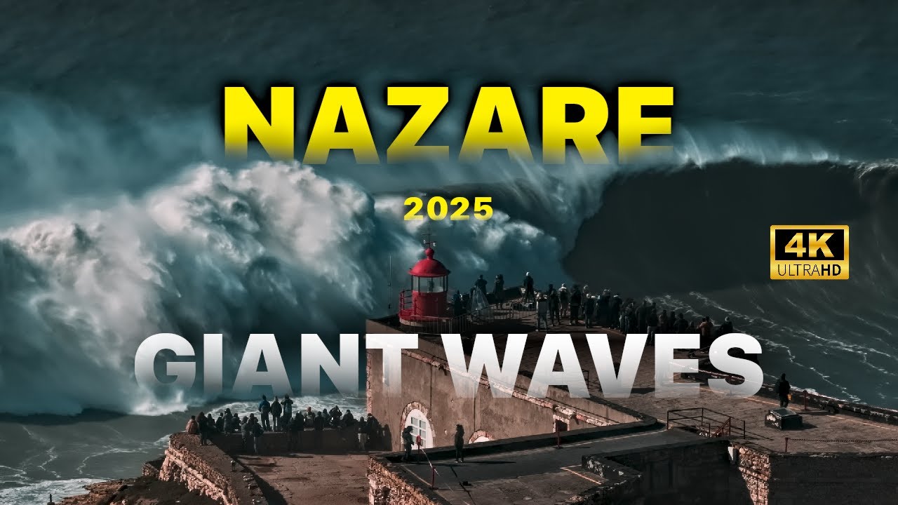 Nazar&eacute; 2025 | Giant Waves at the Lighthouse 🌊🔥 (4K)