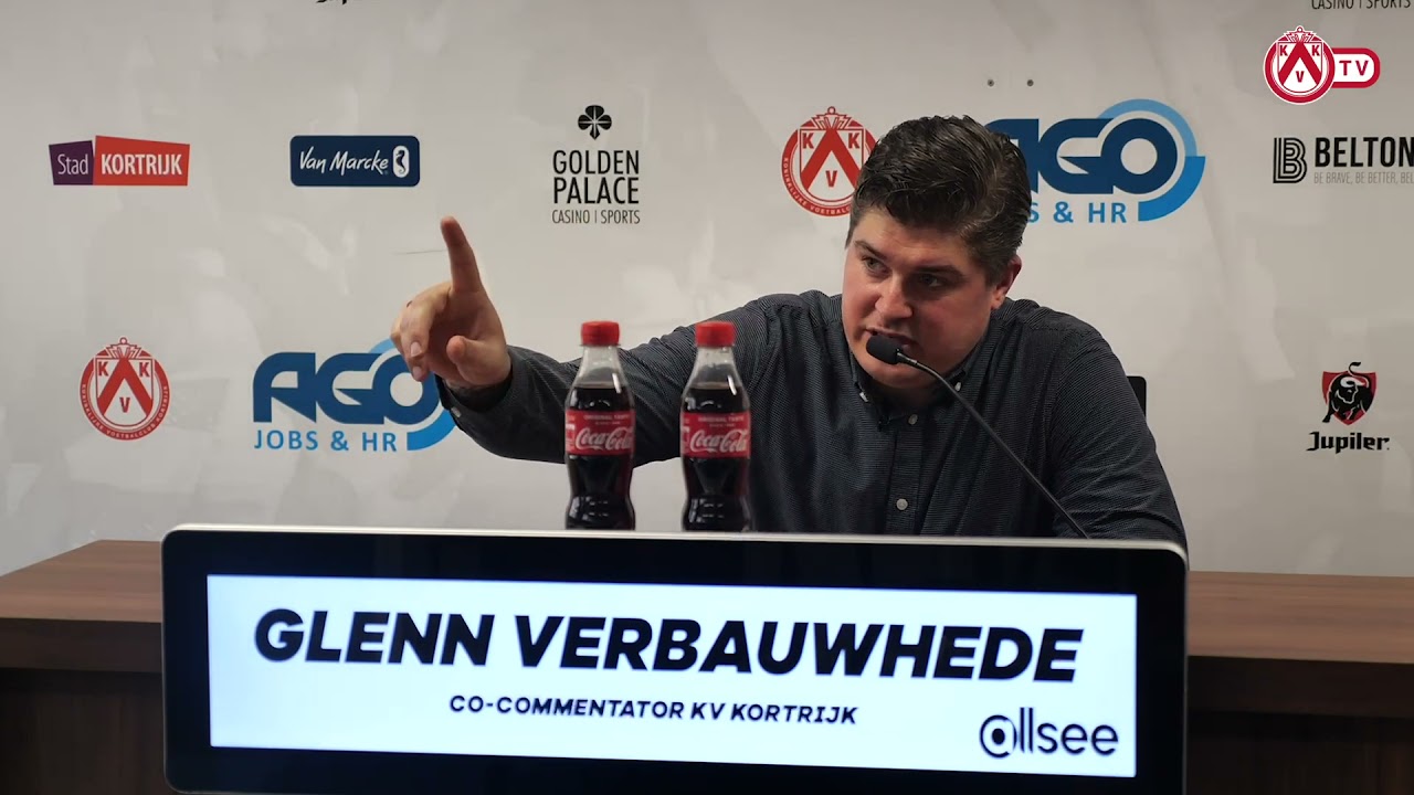 Co-commentaar van Glenn Verbauwhede tijdens oefenwedstrijden