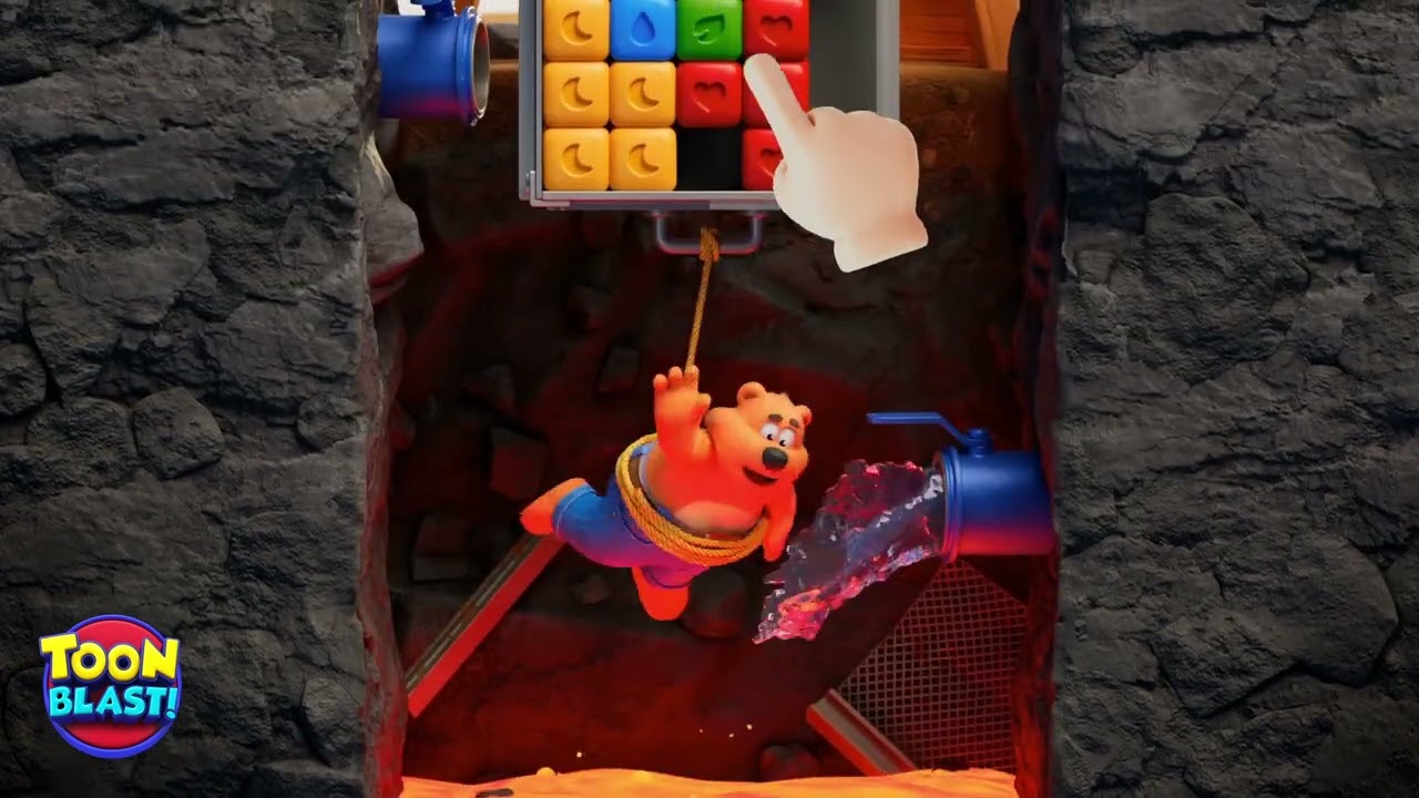 Toon Blast 3D Animation | Lava