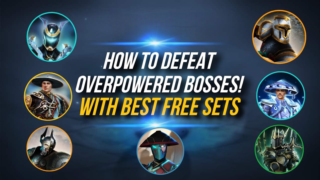 Best Free Sets Vs Overpowered Bosses!(HARD MODE)🥵 - Shadow Fight 3