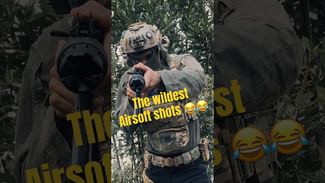 The wildest Airsoft shots 😱😂😂 #airsoft #airsoftcqb #fakegun #milsim #airsoftnation #airsoftvideos