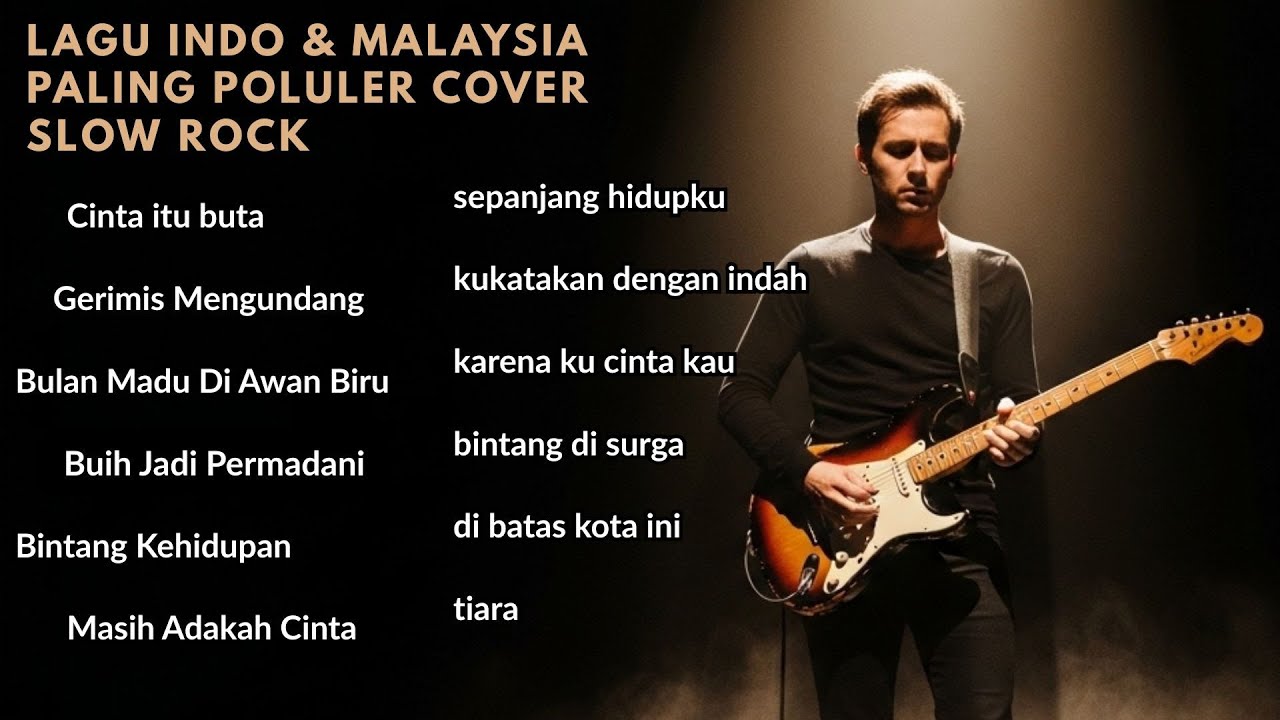 lagu kenangan indo & malay terpopuler cover slow rock - penyemangat hari dan teman di perjalanan