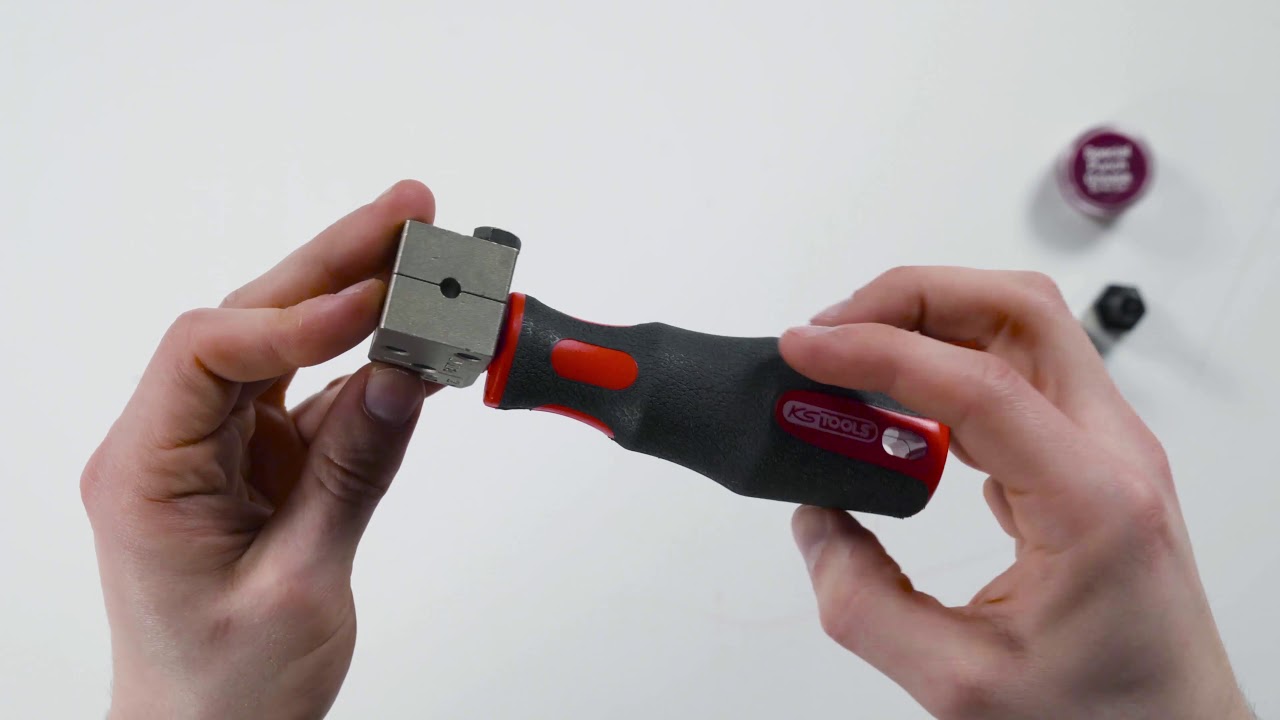 KS TOOLS 122.1215 FLAREFIXeco 4,75 mm Universal-Bremsleitungs-B&ouml;rdelger&auml;t-Satz 4-tlg (Unboxing)