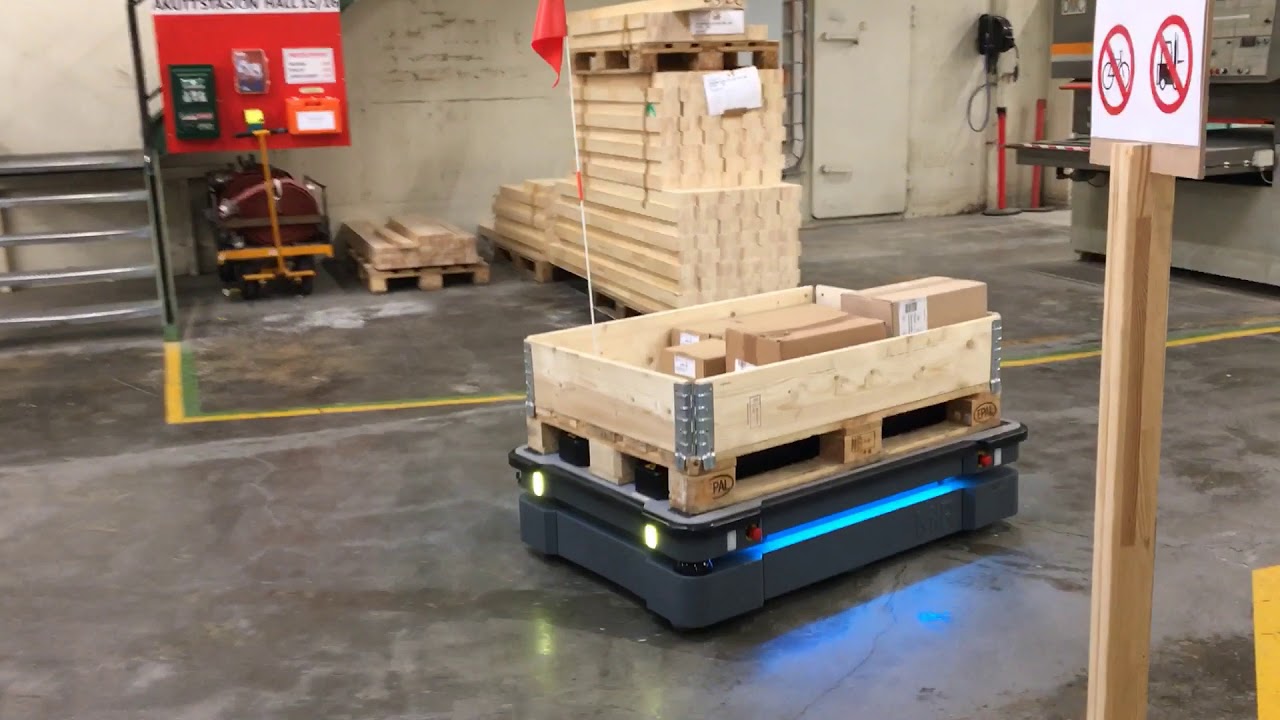 Robotic Innovation robotiserer vareflyt hos NorDan vindusfabrikk Moi med MIR500.