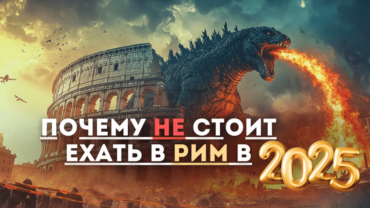 #17  ПОЧЕМУ НЕ СТОИТ ЕХАТЬ В РИМ в 2025 году???  //Юбилей, Годзилла и исчезнувший фонтан Треви