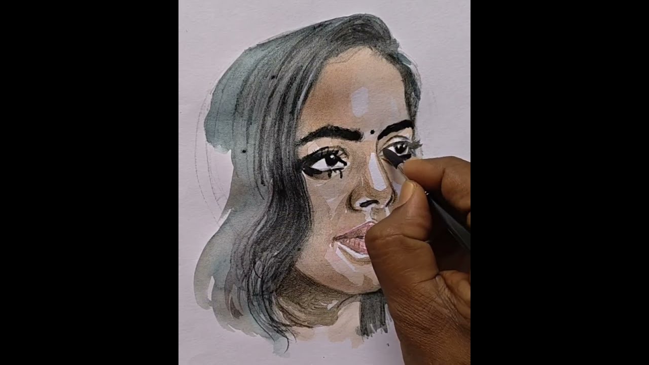 Drawing  with watercolor