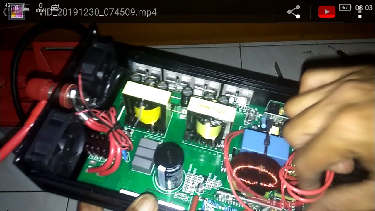 isi dalaman inverter 3000watt PSW merk changi