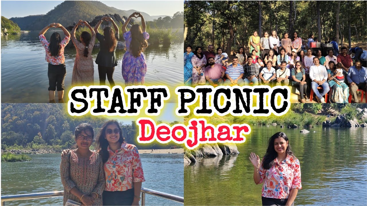 STAFF PICNIC TO DEOJHAR🌊🌊👭🏄‍♀️🚶||CHAOTIC US..😇🤣||FUN TIME WITH COLLEAGUES👩👩‍🦱🙍