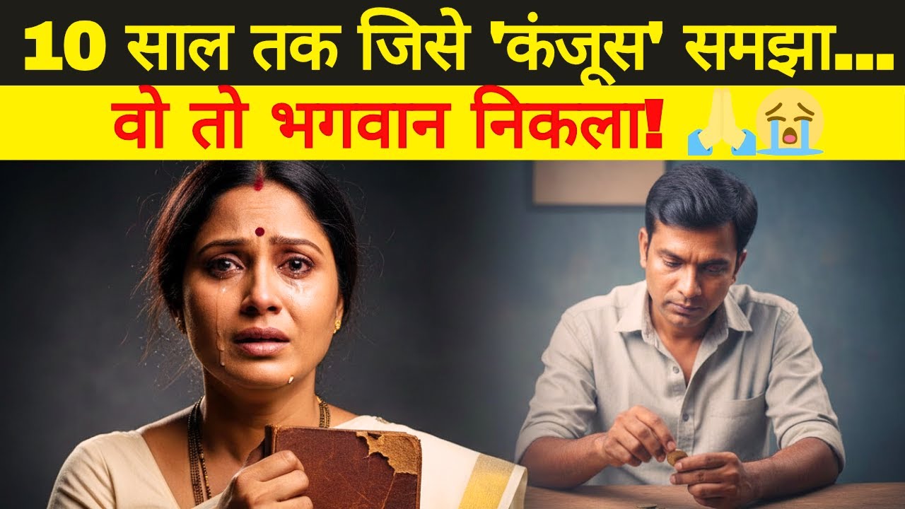 कंजूस पति पर आया गुस्सा, छोड़कर जाने लगी पत्नी… पर पति की डायरी ने रुला दिया! 😭
