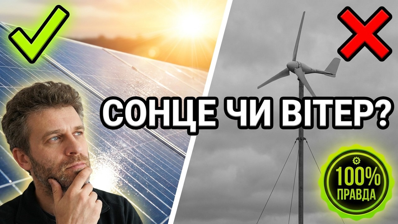 Люди, майте совість! Не радьте дурниць! Що встановлюємо спершу: сонячні панелі чи вітрогенератор?