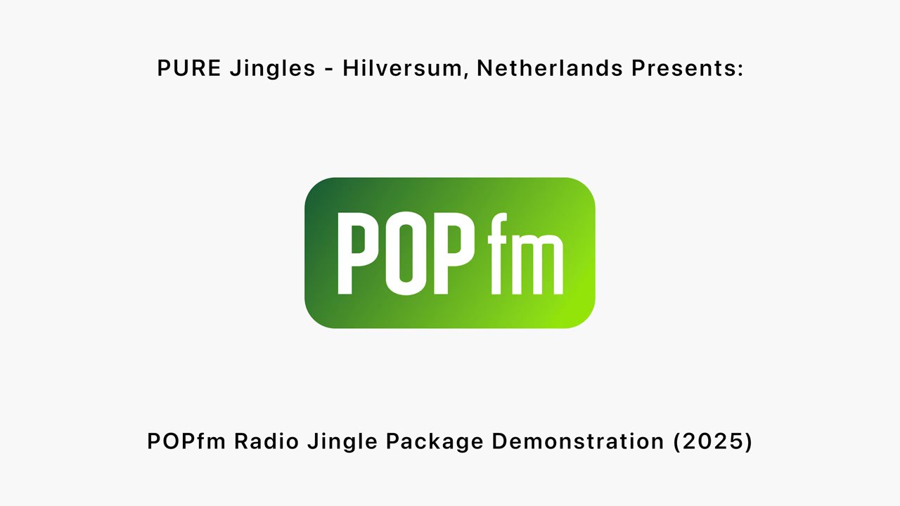PURE Jingles - POPfm Radio Jingle Package Demonstration (2025)