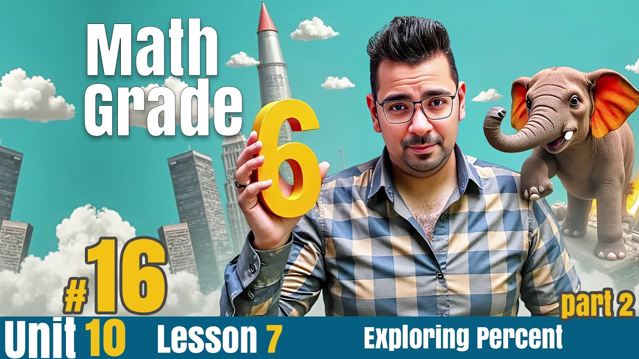 Math | grade 6 | Unit 10 | Lesson 7  | Exploring Percent#حل_المعاصر