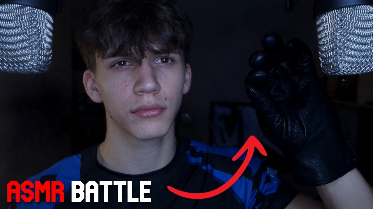 ASMR Leather gloves VS Latex gloves