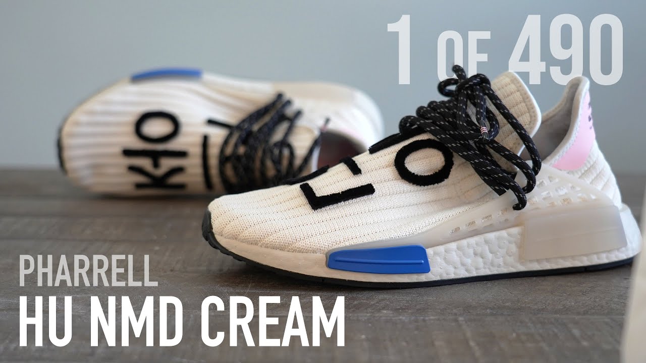One of the RAREST Pharrells 1 of 490: Adidas Pharrell Hu NMD Cream REVIEW
