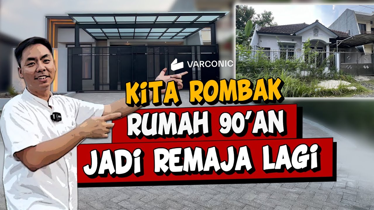Renovasi Rumah Ukuran 12x20m  2 Lantai JADINYA LUAS DAN MEWAH BANGET
