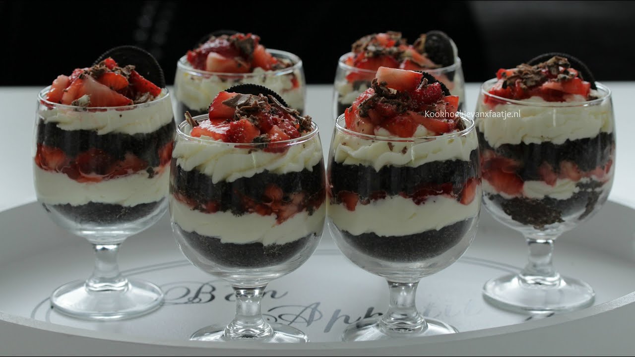 Oreo Aardbeien Toetjes