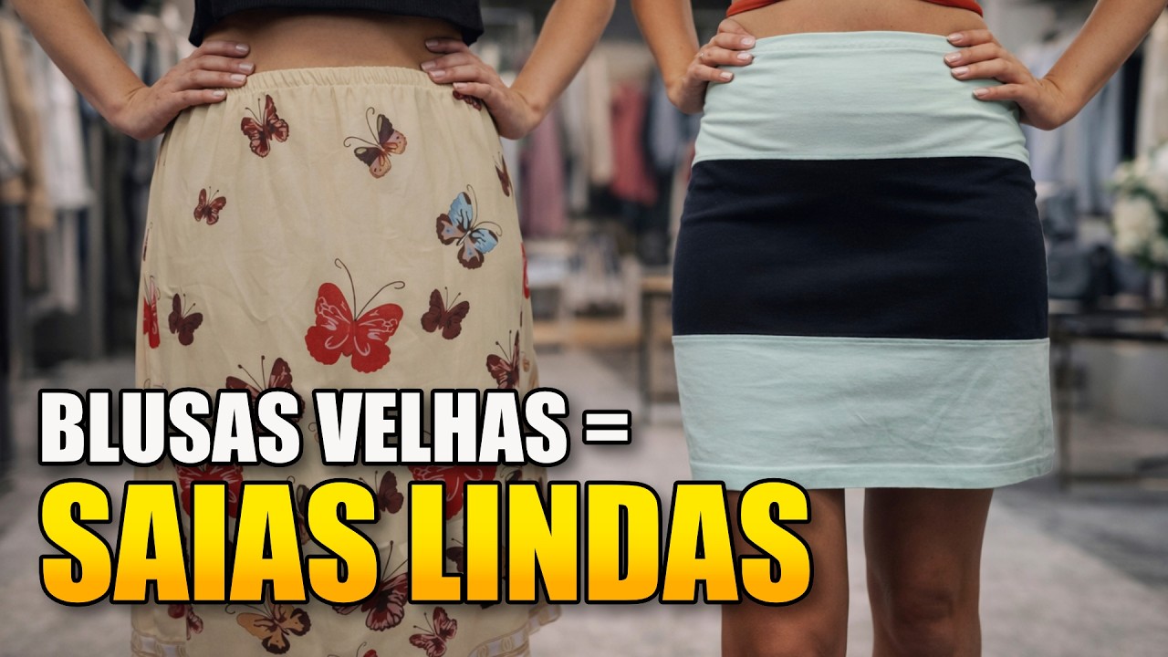 Transformando Vestidos em Blusas e Blusas em Saias - DIY