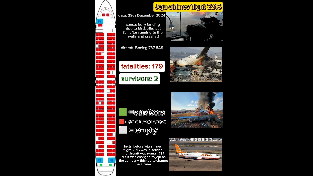 Jeju airlines flight 2216 (seat map) #capcut #aviationaccidents #seatmap #aviation #shortsviral
