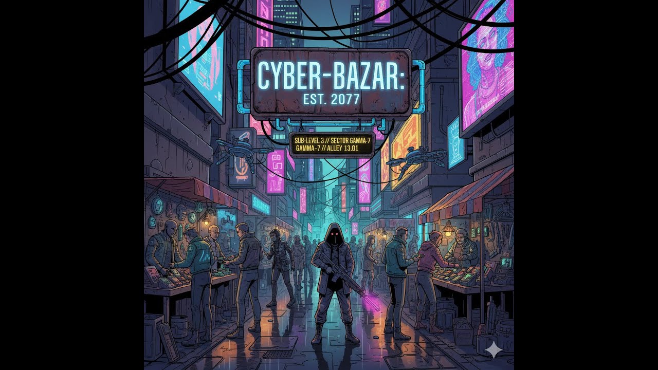 Live Cyberpunk Black Market | Chat or Fall Asleep
