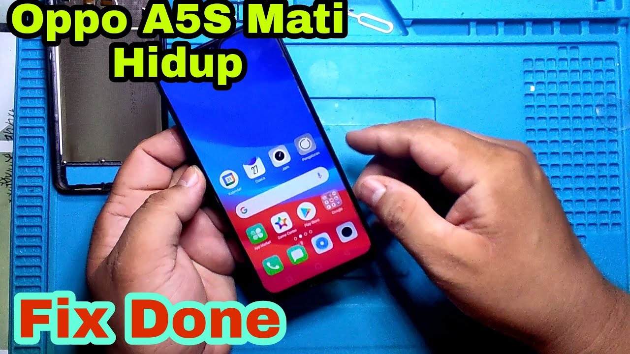 servis hp oppo A5S mati hidup sendiri || tanpa bawa ke konter