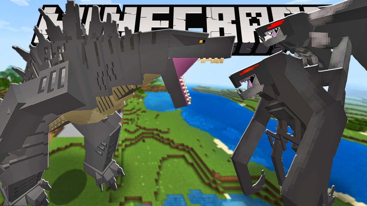 GODZILLA VS MUTOS! MUTO FÊMEA e MACHO CONTRA o GODZILLA no Minecraft