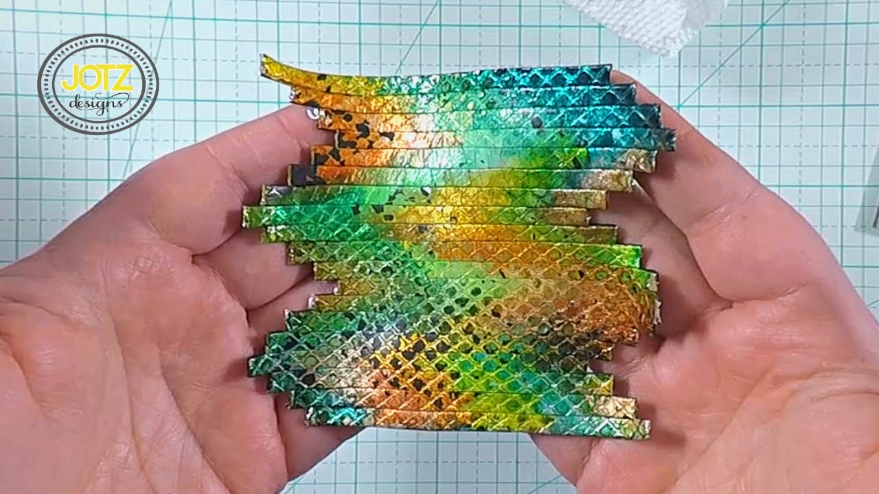 Polymer Clay Bargello Slab | Silver Metal Leaf | Alcohol Inks | part 1