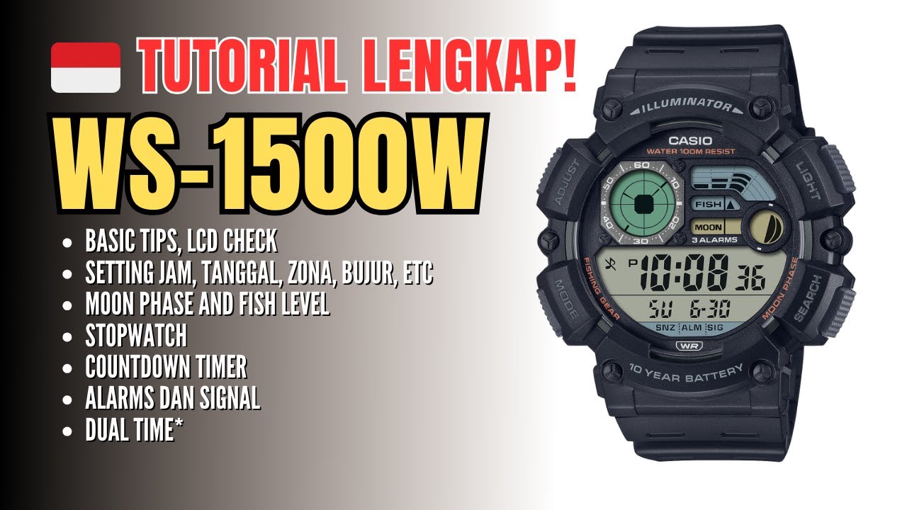 Tutorial Paling Lengkap Casio WS-1500 / WS-1500H