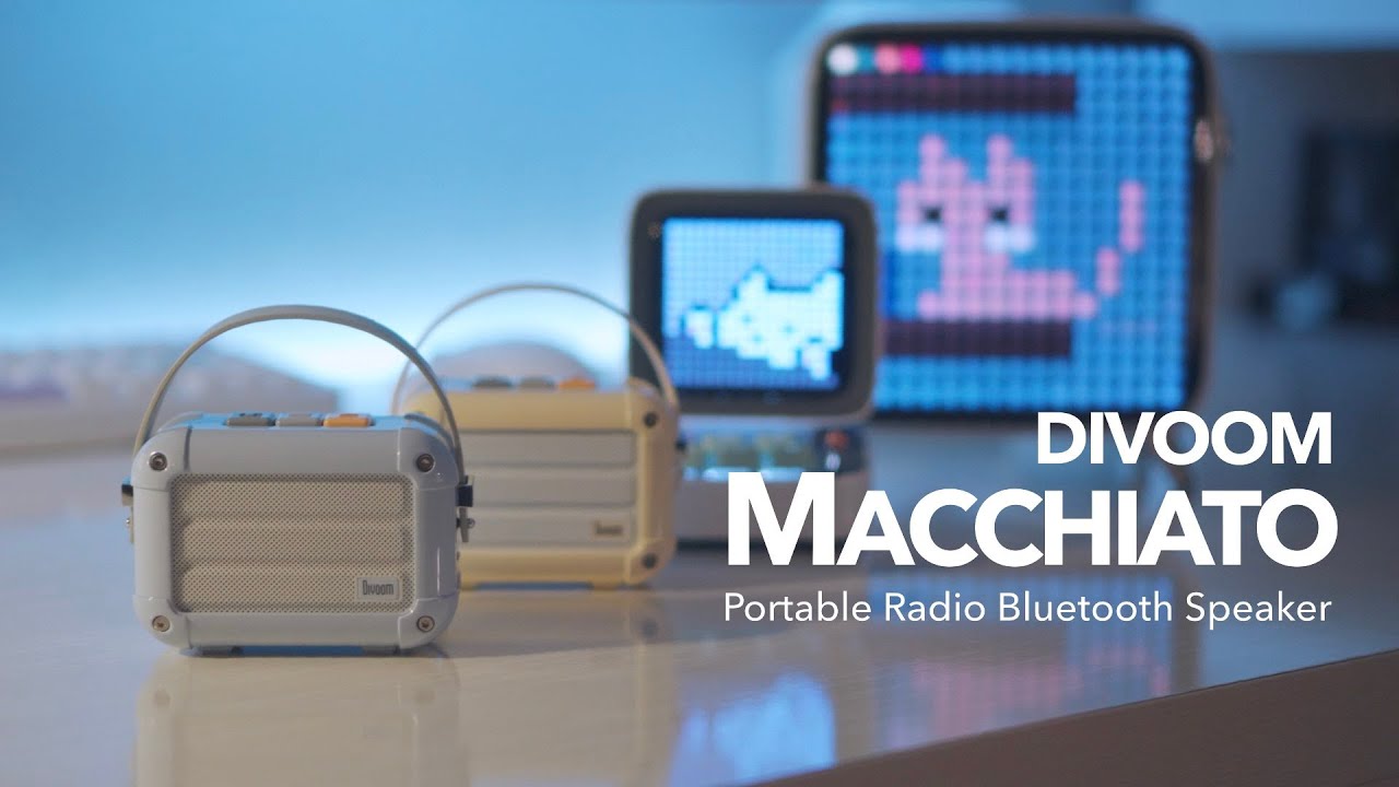 Divoom Macchiato Portable Radio Bluetooth Speaker Unboxing & Sound Comparison