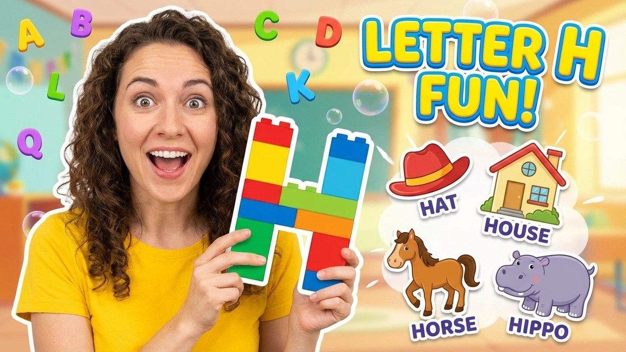 Learn Letter H with Fun Words | Alphabet Phonics Song