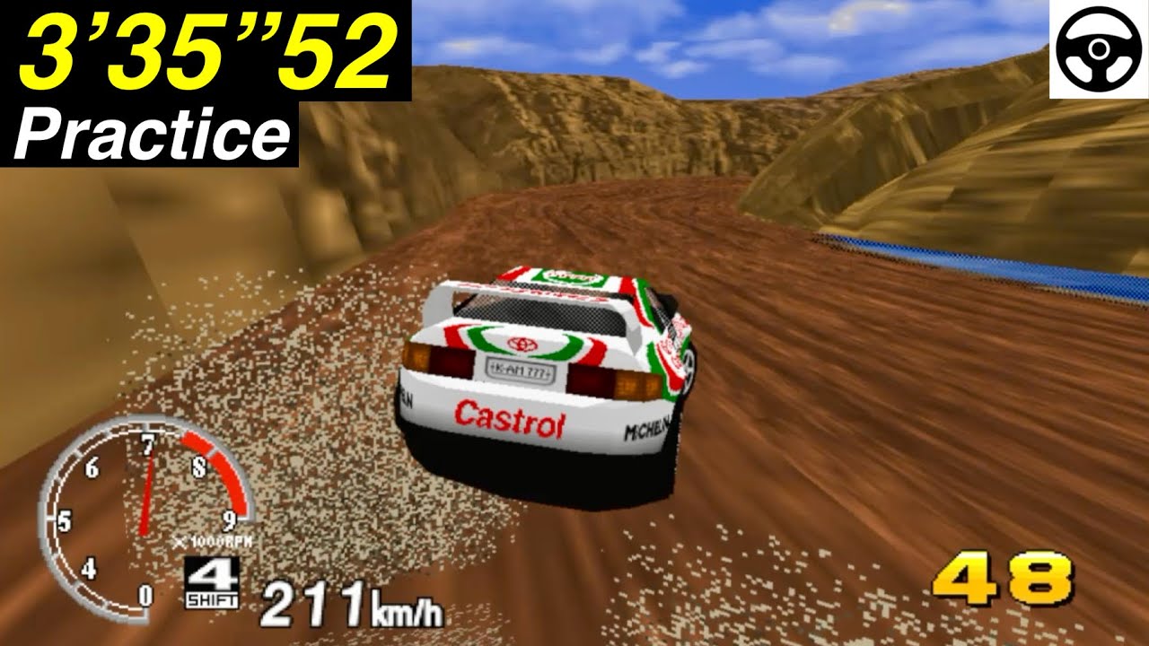 🏆 Desert - 4 Laps (3’35”52) [PS2] SEGA RALLY CHAMPIONSHIP (1995)