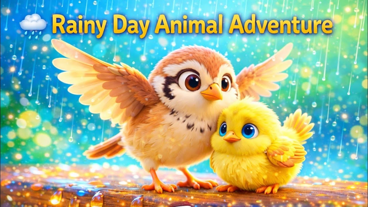 🌧️ Rainy Day in the Forest | Magical Nature Story for Kids