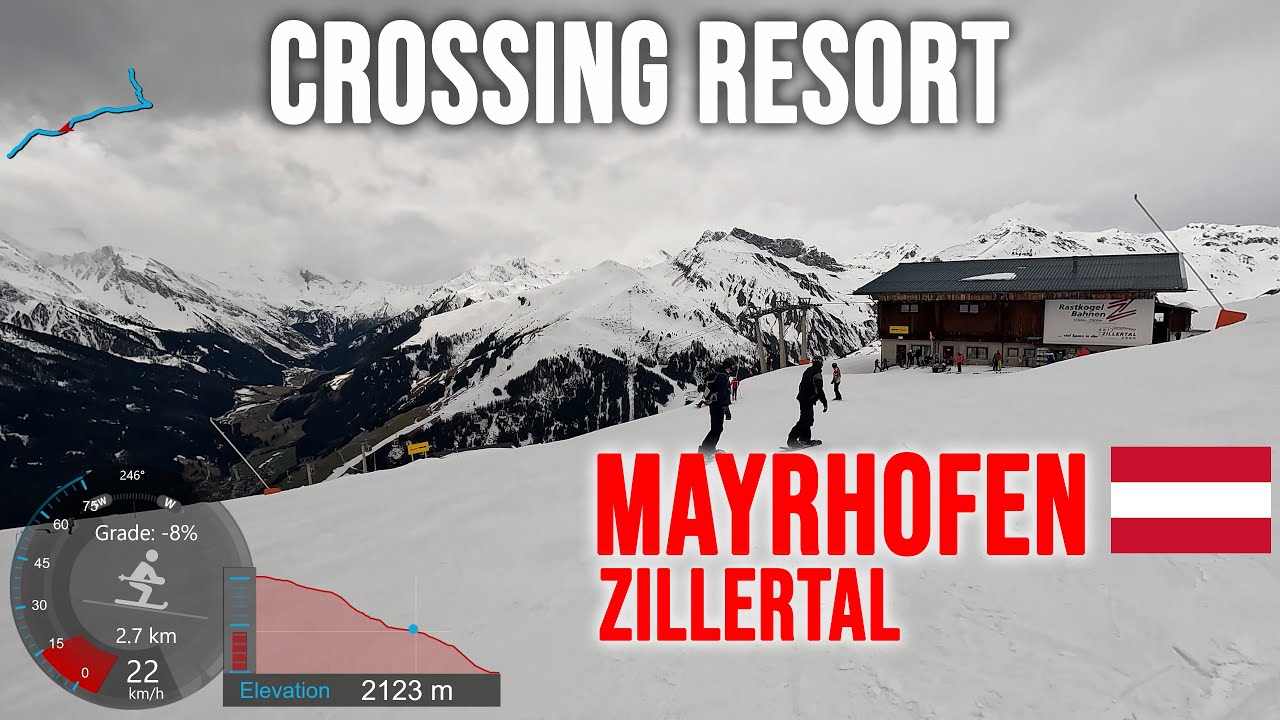 [4K] Skiing Mayrhofen, Crossing Resort - Pistes 60 63 64 67, Zillertal Austria, GoPro HERO11