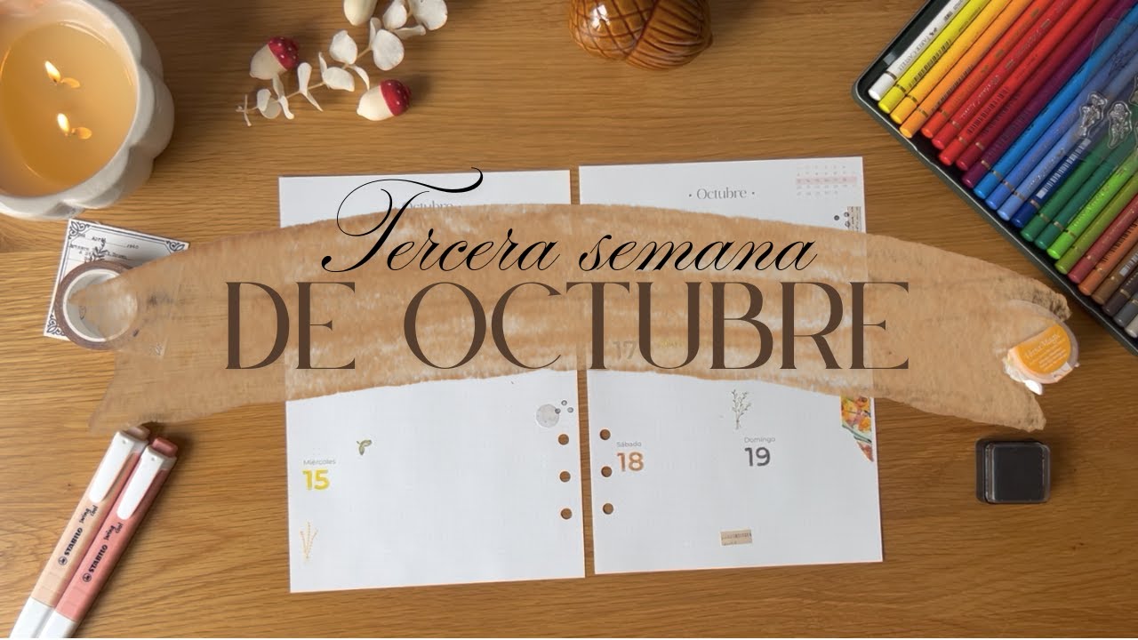 Decora conmigo la tercera semana de octubre 🐿