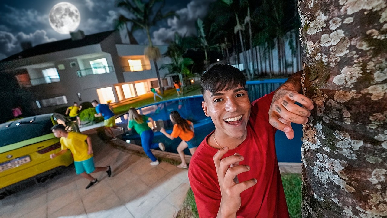 PRIMEIRO ESCONDE ESCONDE COM MEUS AMIGOS NA CASA NOVA