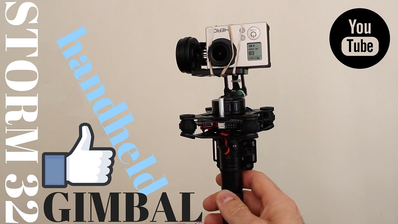 Handheld gimbal,Storm32 , 3axis gimbal, super smooth, brushless motors
