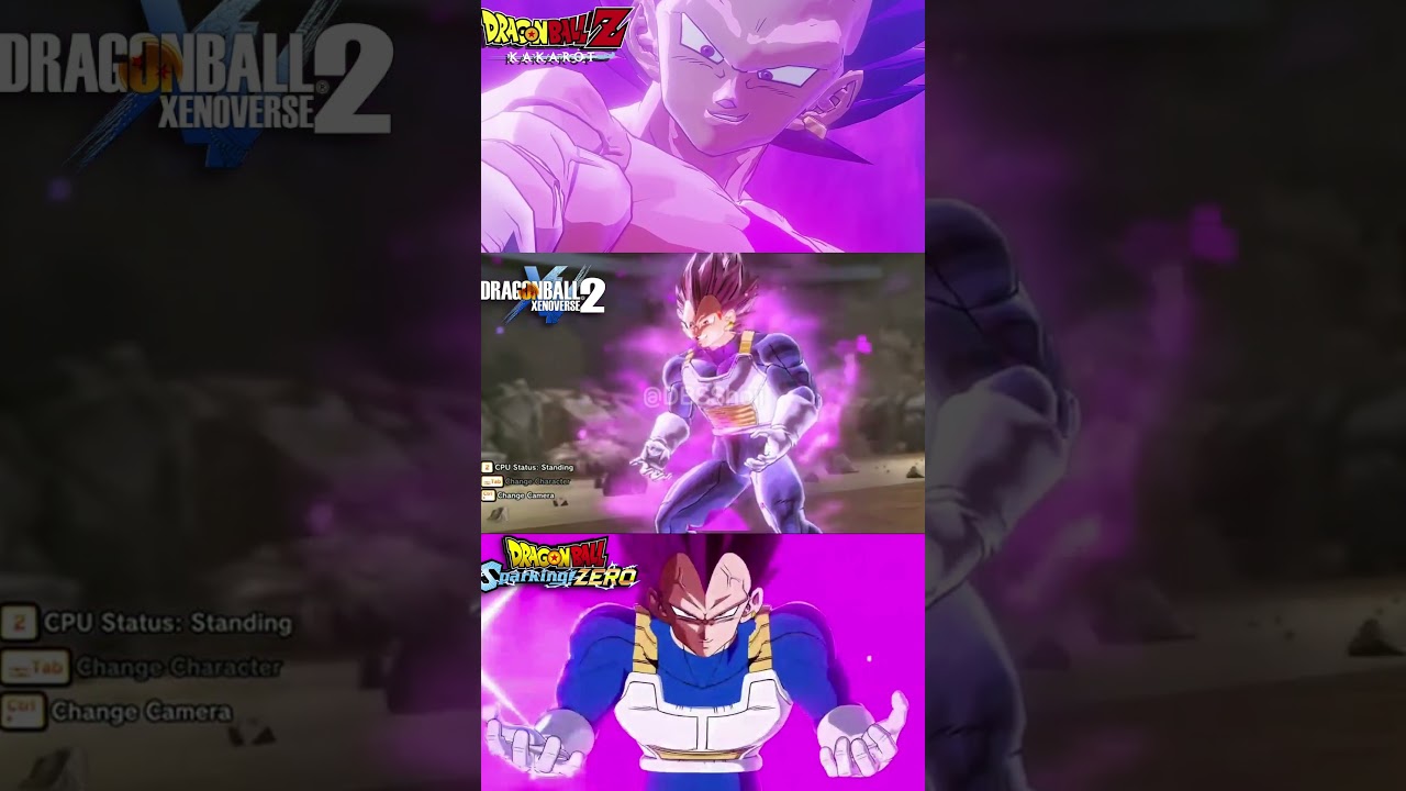 ULTRA EGO VEGETA TRANSFORMATION COMPARISONS - DBZ Kakarot & Xenoverse 2 & Sparking Zero #mods #dbz