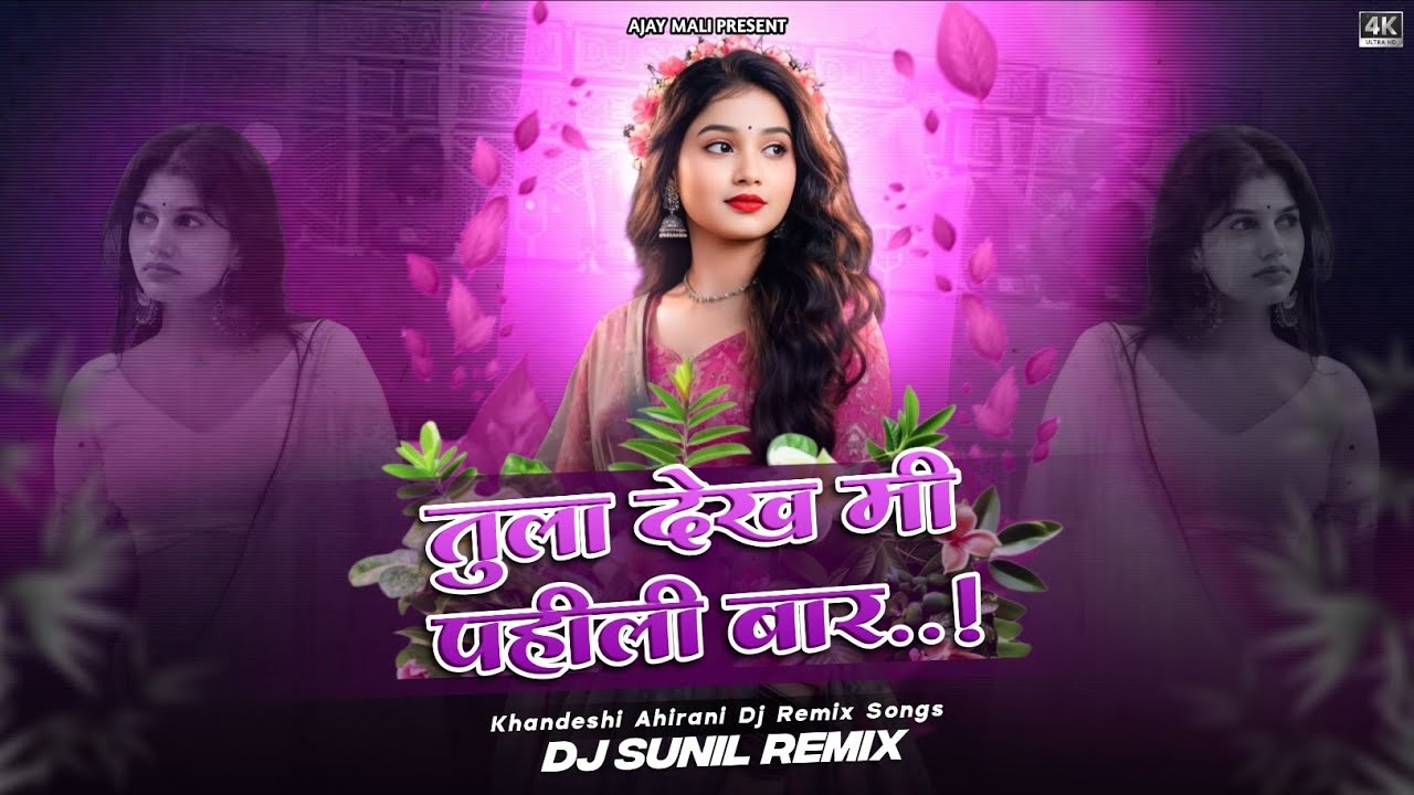 Tula Dekh Mi Pahili Baar 💓😍  || Khandeshi Ahirani Dj Songs Dj Sunil Remix  #khandeshidjsong 