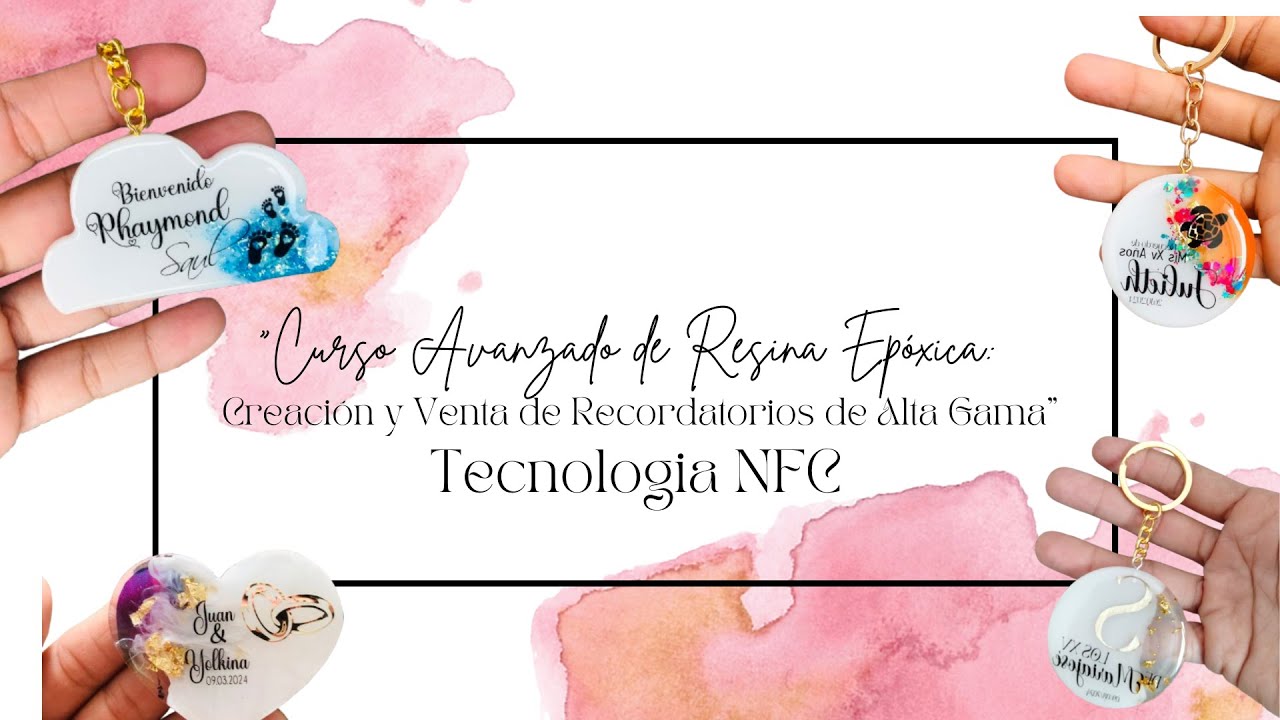 Llaveros y Accesorios Inteligente en Resina Epoxica (Técnica NFC)