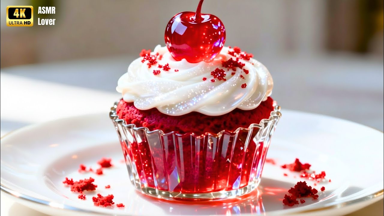 I Made Cherry Muffins Out of GLASS (Unreal Sound)😳🧁।