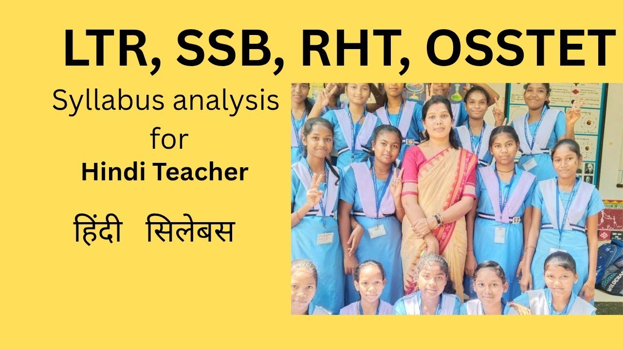SSB HINDI TEACHER SYLLABUS