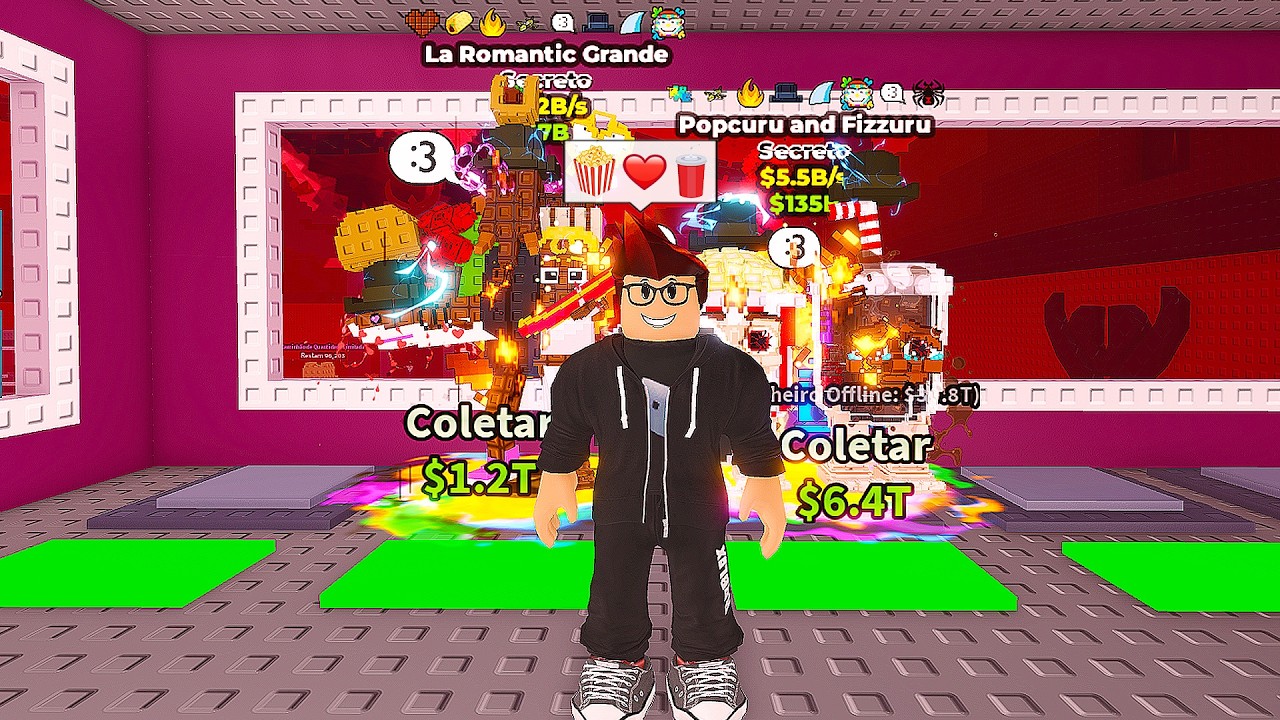 EVENTO ÉPICO! PEGUEI UMA PIPOCA DE PRIMEIRA NA FUSÃO E FIZEMOS 10 LA GRANDES NO ROUBE UM BRAINROT 😱