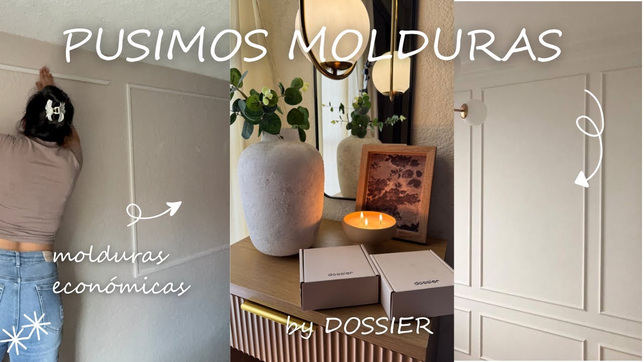 PUSIMOS MOLDURAS EN LA PARED 😍 BY DOSSIER 